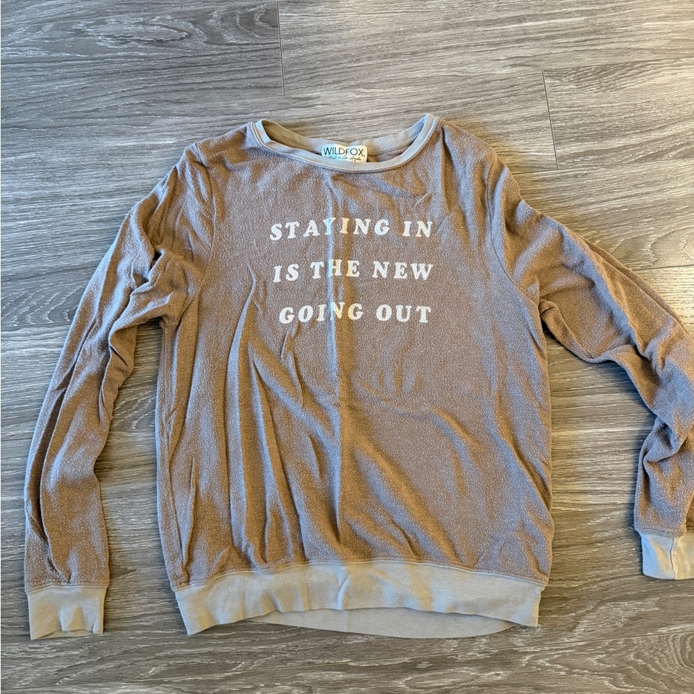 Wildfox Tan Graphic Sweatshirt